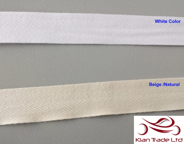 50MM (2 " Pouce) Large Blanc, Naturel Sangle Coton Tablier en Épi Bruant Bande