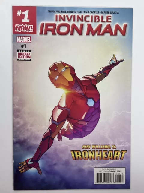 Invincible Iron Man #1 (2016) 1st cover app. Riri Williams as Ironheart in 9....