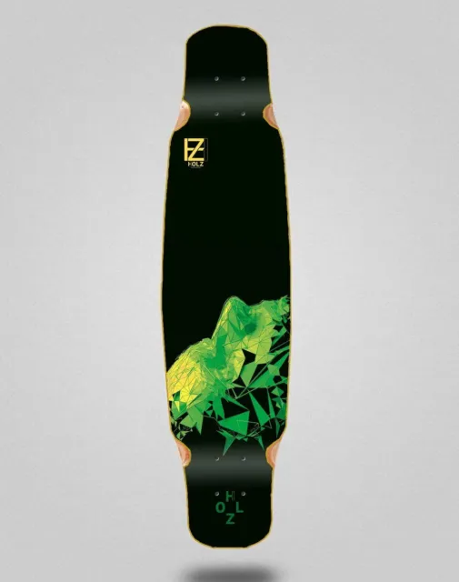Holz Skate Skateboard Longboard Deck Mix Bamboo 46x9 Critical Green