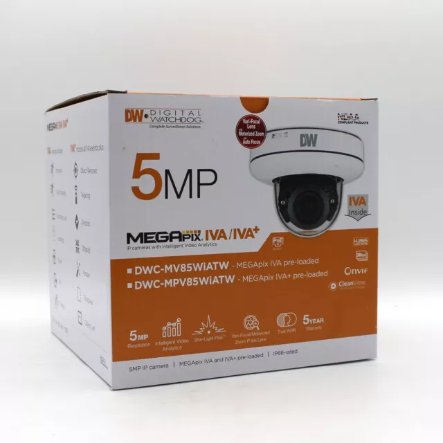 DIGITAL WATCHDOG 5 MEGAPix IVA/IVA+ IP Camera DWC-MV8WiATW