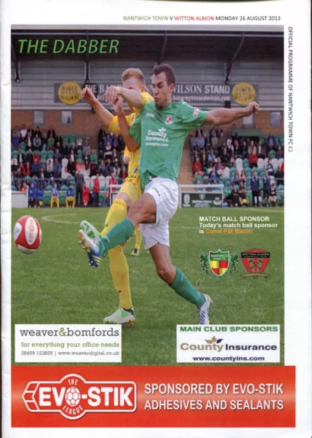 Nantwich Town v Witton Albion 26/08/13 Northern Premier Division