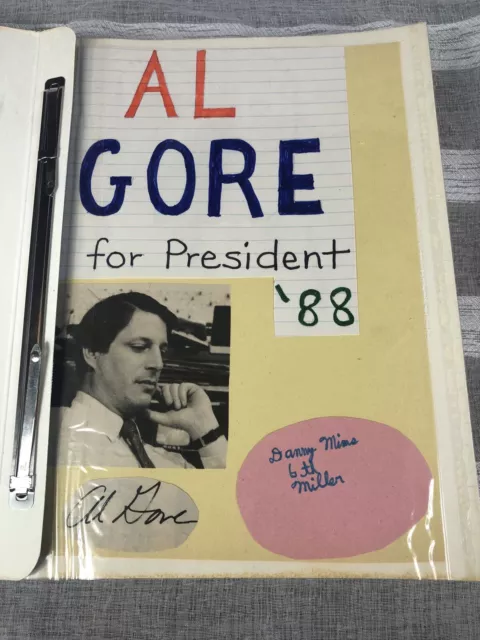 Vintage Al Gore 1988 Presidential Campaign Project Senator Al Gore 1988 Look