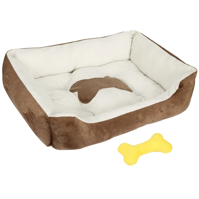 Pet Dog Bed Soft Warm Fleece Puppy Cat Bed Dog Cozy Nest Sofa Bed Cushion Mat US