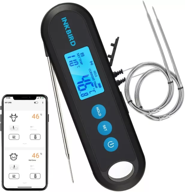 Inkbird Digital Food Meat Thermometer BBQ Bluetooth Fast Read Auto-off Magnetic