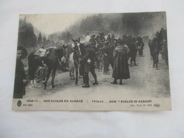Cpa Militaire Nos Poilus En Alsace