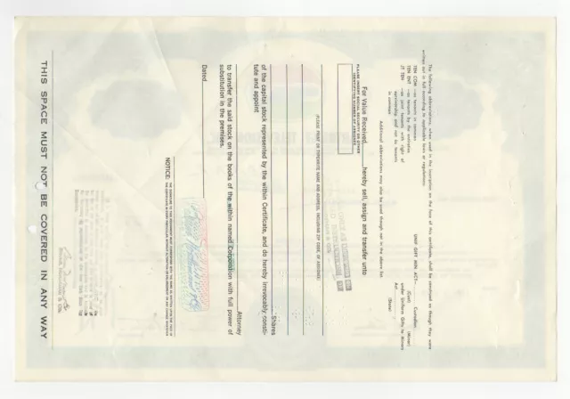 Cartridge Television Inc. Stock Certificate 2