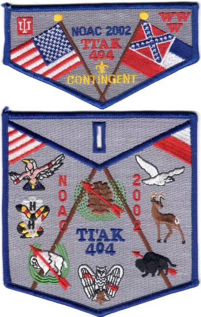 OA Ti'ak Lodge 404 2002 NOAC Contingent Flap and Pocket Patch