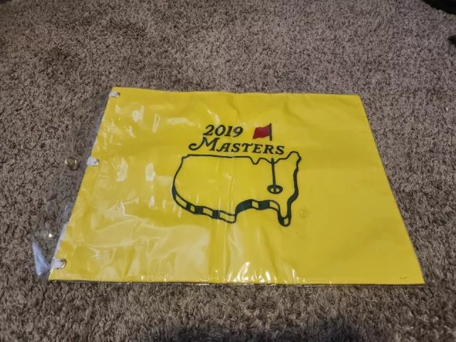 NEW 2019 Masters Golf Pin Flag Augusta National Tiger Woods Win