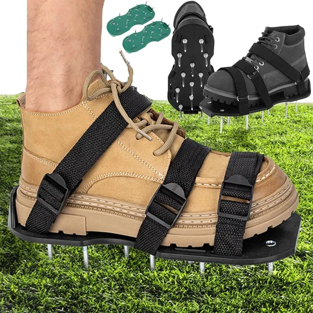 MQ Rasenlüfter Schuhe Vertikutierer Nagelschuhe Rasenbelüfter MQ Rasenlüfter Schuhe Vertikutierer Nagelschuhe Rasenbelüfter