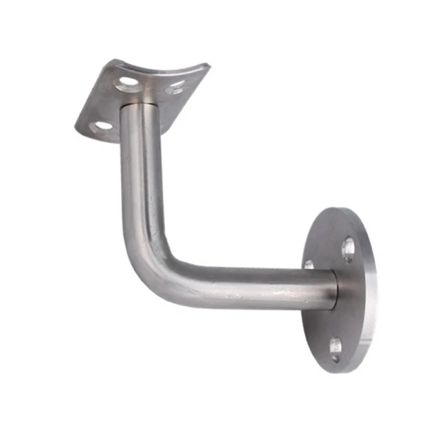 Barandillas de escalera abrazaderas soporte fijo hardware montaje plata soporte acero inoxidable