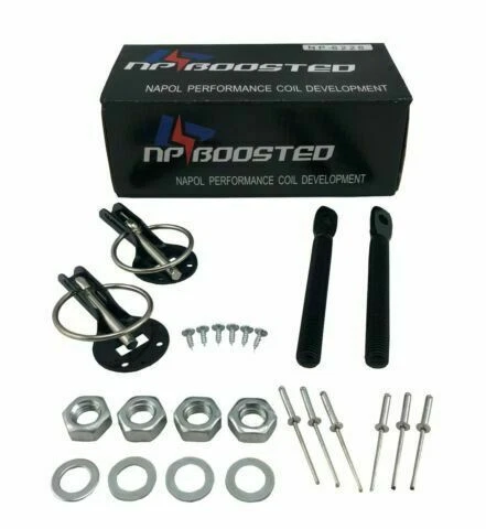 Hood Pin Kit Universal JDM Domestic Euro Cars for Carbon Fiber Fiberglass Hoods 3