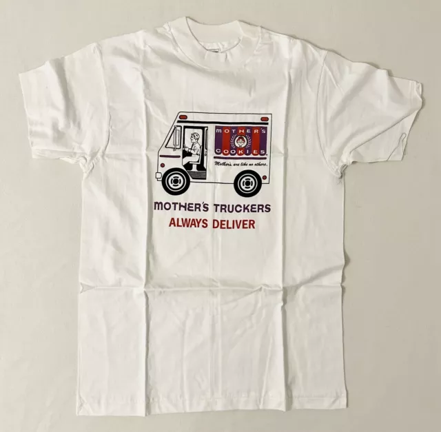 Vintage Single Stitch T-Shirt Mother’s Cookies Adult M 38-40 White Hanes Beefy-T
