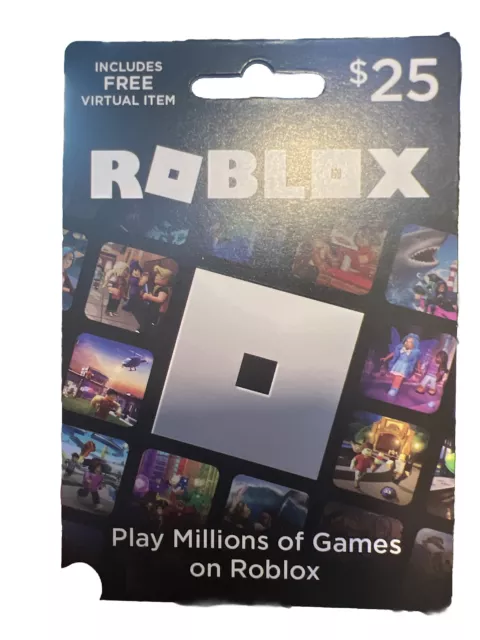 $25 ROBLOX PHYSICAL Gift card (free roblox virtual item). $20.70 - PicClick