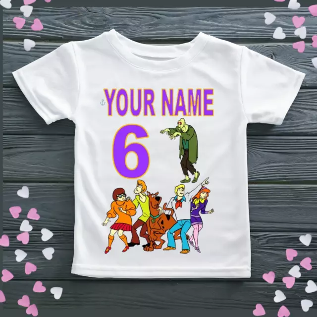 personalised  Scooby-Doo birthday t-shirt