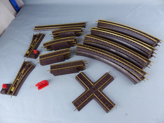 Lot De Rails Jouef HO - Courbes, Droits, Aiguillages, Croisement - Métal - Occasion