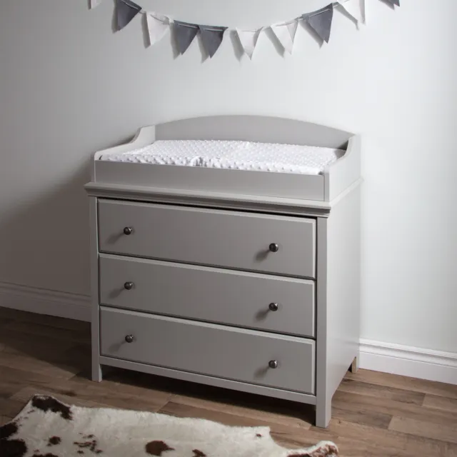 South Shore Cotton Candy Nursery Changing table Gray Soft Gray