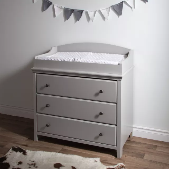 South Shore Cotton Candy Nursery Changing table Gray Soft Gray
