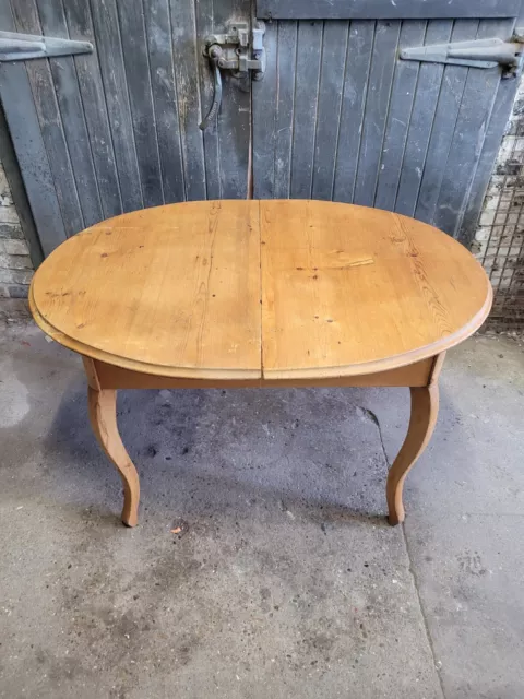 Antique French Pine Country Farmhouse Extending Kitchen Dining Table 2