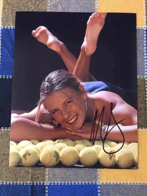 Maria Sharapova Autographed Signed 8 X 10 Photo 2 COA