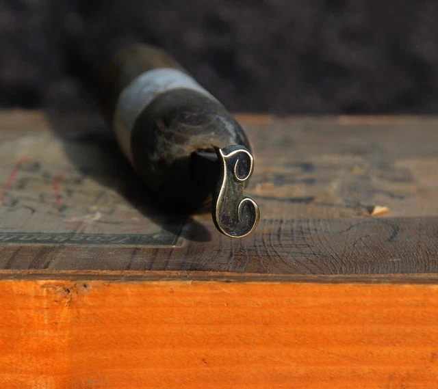 Buchstabe I J Vergoldestempel Initial Prägestempel Messing Buchbinder Werkzeug