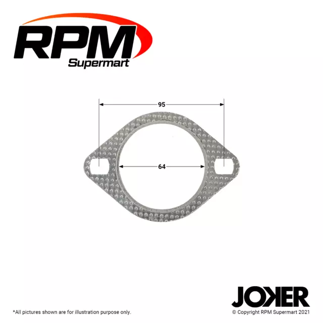 2.5" Two Bolt Muffler Exhaust Flange Gasket