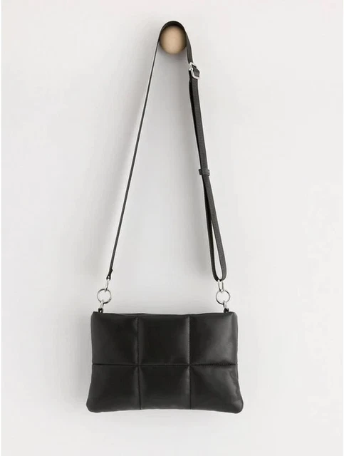 Élégant sac à main cuir femme neuf | Noir | À bandoulière
