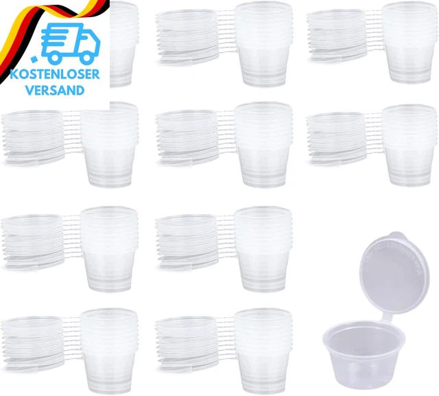 50 Stück Mini-Kuchendosen Mit Deckel – 5,1 Cm Durchmesser, Transparent, Aus Kunststoff, Für Cupcakes & Süßigkeiten