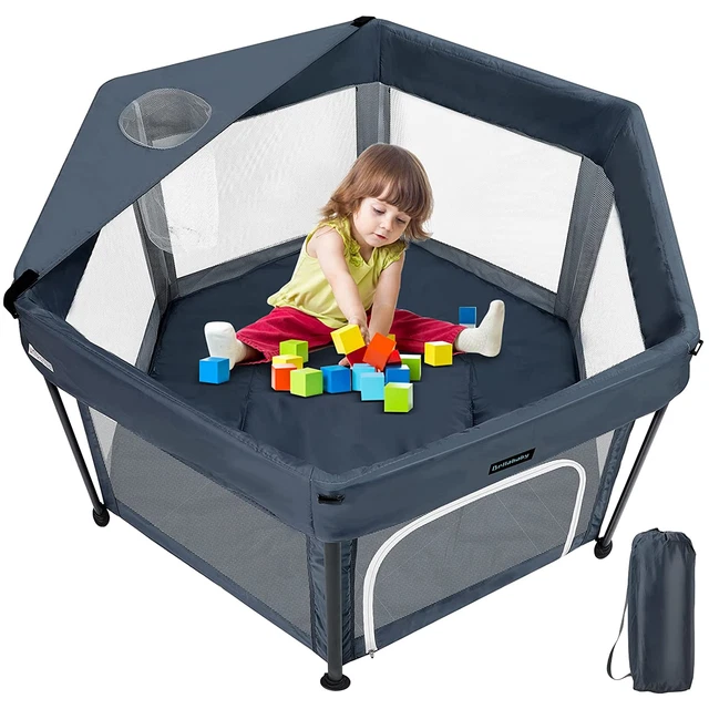 Baby Playpen,  Extra Large Playard, Kids Activity Centre, Portable with Soft Mat