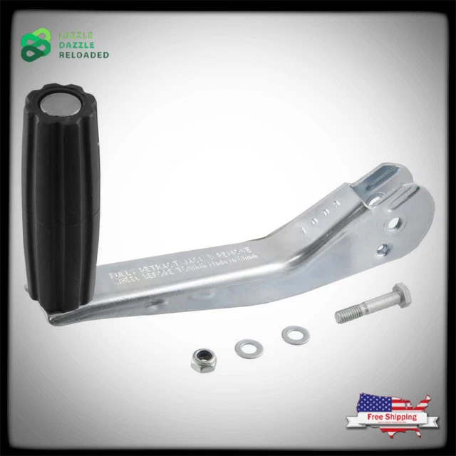 Curt 28921 Replacement A-Frame Trailer Jack Handle Comfortable Grip, Clear Zinc