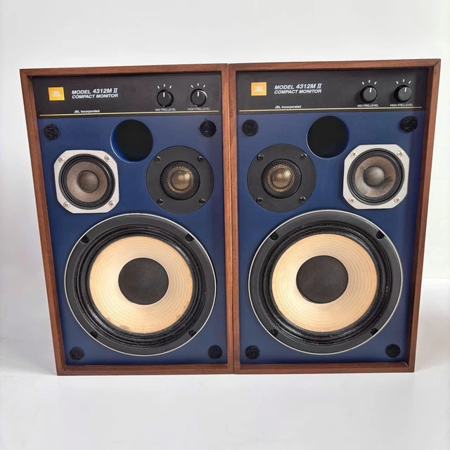 JBL 4312M II Compact Monitor 3-Way Speakers Walnut Pair Blue £624.65 ...