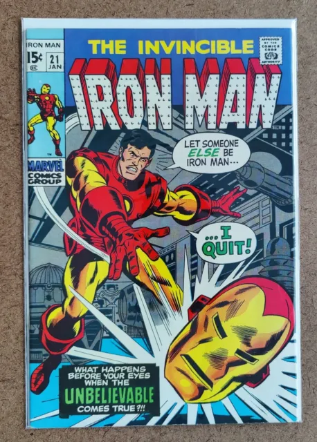 Invincible Iron Man #21 (1970) KEY 1st App of Alex Nevsky as 3rd Crimson Dynamo