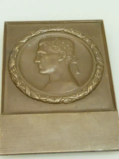 Bronze Medaille Plakette  C. Poellath Schrobenhausen Um 1900 Art Nouveau Medal 2