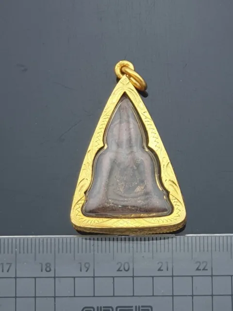 Powerful Phra Nangphaya Double Miracle Thai Antique Buddha Siam Pendant Amulet