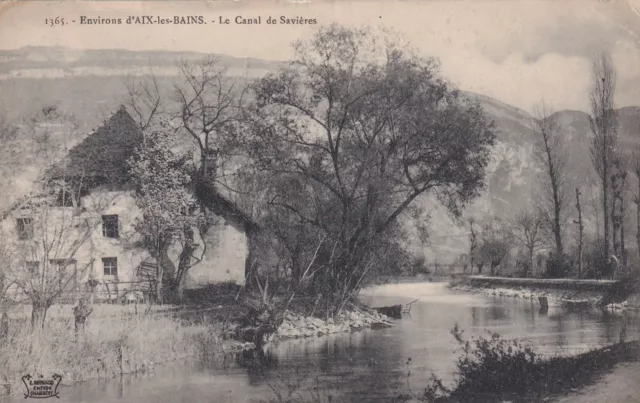 *43844 cpa 73 approx. d'Aix les Bains - the Canal de Savières