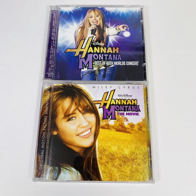 DISNEY HANNAH MONTANA CD Lot The Movie Soundtrack & Best Of Both