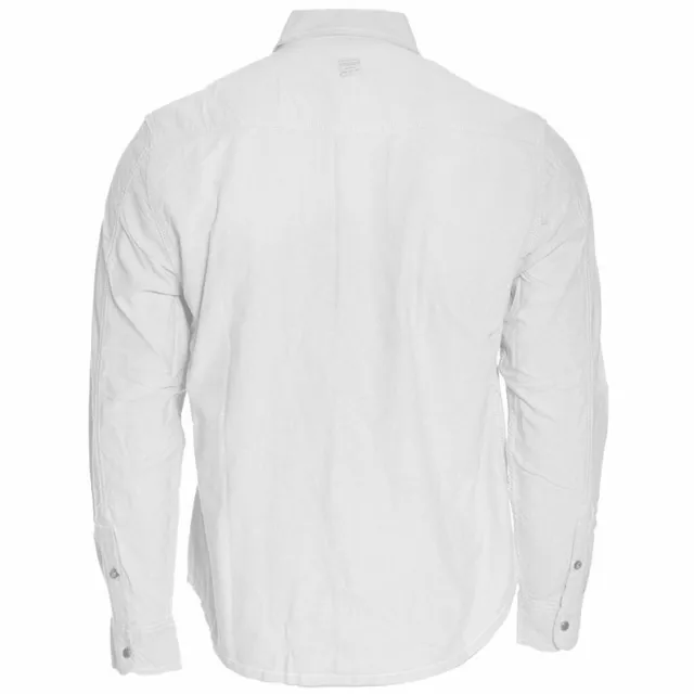 Mens Jacksouth Denim Shirt Long Sleeve Chest Pocket Contrast Cotton Snap Button 9