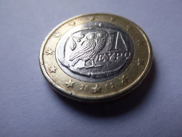 UNE PIÈCE DE 1 euros 2002 rare avec le hibou ( gréce) EUR 5,99
