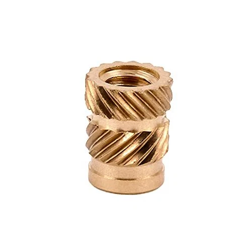 Threaded Insert for Plastic Straight Flush Brass Thread Inserts 6-32 Pack of 100