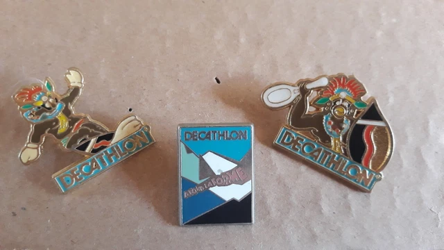 Lot De Pins Vintage Volvic – Collection Ski Et Sport D'hiver, épingle à Revers