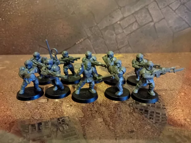 warhammer 40k cadian shock troops X10 astra militarum Imperial guard