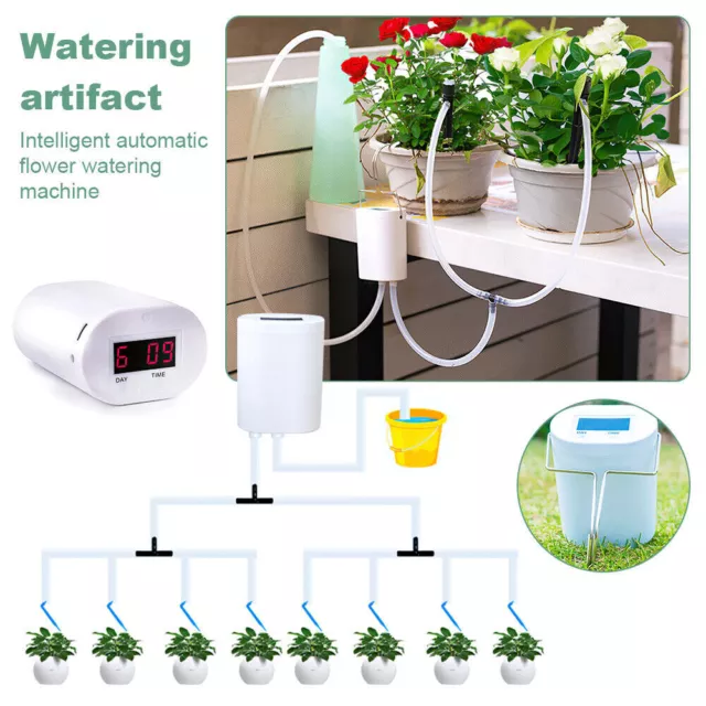 AUTOMATIC HOLIDAY PLANT Watering System Gravity Fed Irrigation Water ...