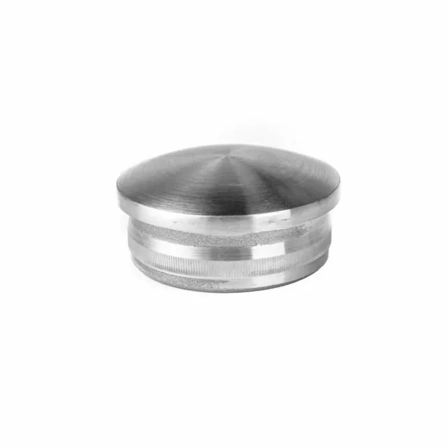 Inox V2A Léger Courbe Creux Bouchons de Conduite Endkappe Couvercle Balustrade