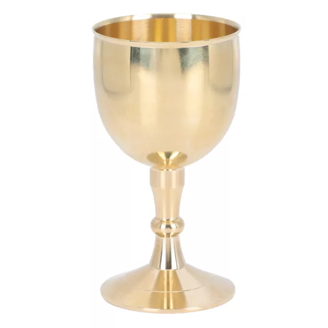 Glass Drinking Glasses European Style Copper Goblet Vintage Decor Multifunction