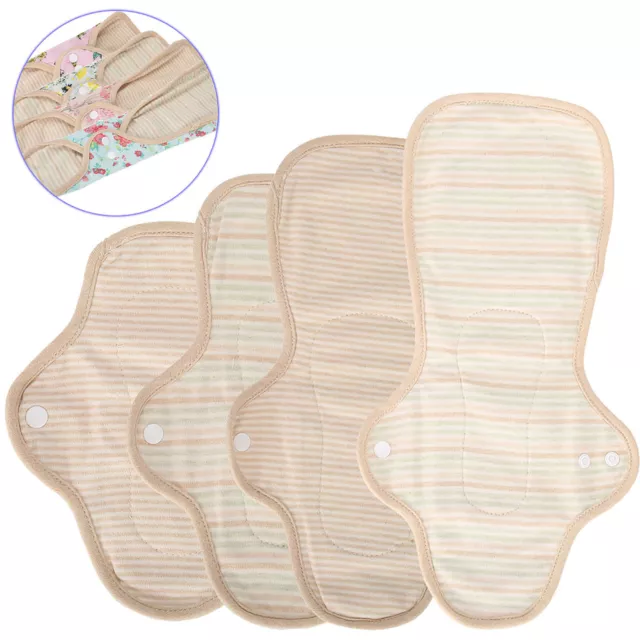 Pantillas sanitarias reutilizables de tela lavable almohadilla menstrual con forma de abanico L GHB