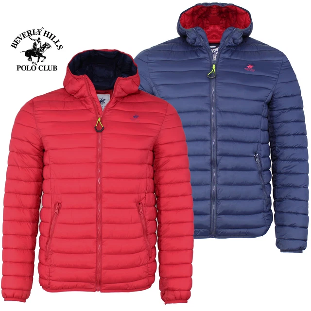 Giubbino uomo inverno 100 gr cappuccio POLO CLUB BEVERLY HILLS S M L XL XXL 3XL
