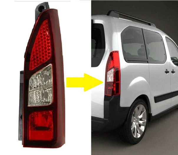 RIGHT SIDE REAR Tail Light for Peugeot Partner Tepee Citroen Berlingo