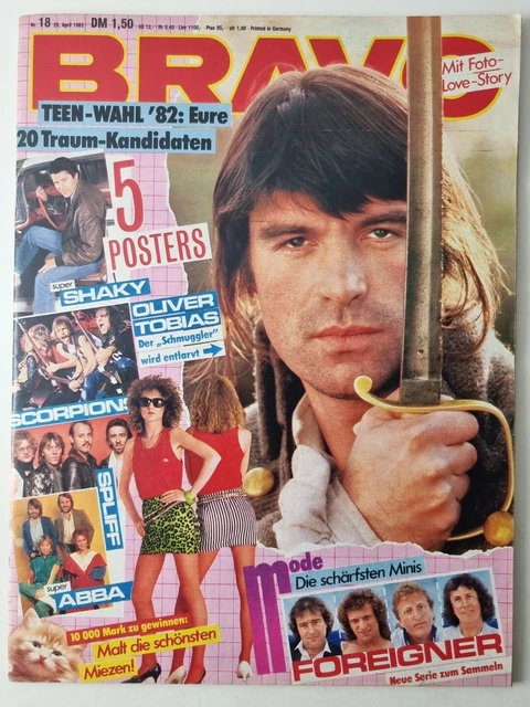 Bravo 18 vom 29.4.1982 Oliver Tobias / Ideal / Rheingold / Neonbabies  (D304)