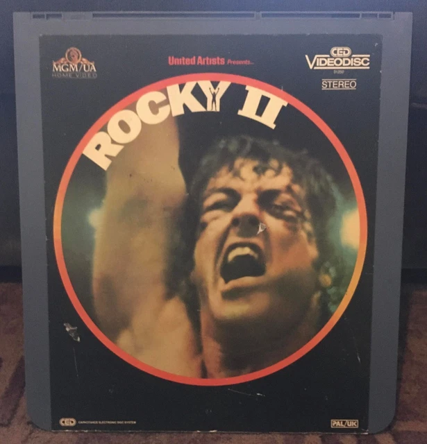 Rocky II (2) CED VIDEODISC PAL/UK STEREO Sylvester Stallone VINTAGE 1983 MGM/UA