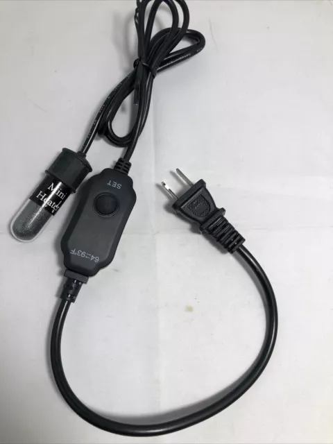 10W Mini Aquarium Fish Tank Heater USB Heating Rod Thermostat 110 Volts