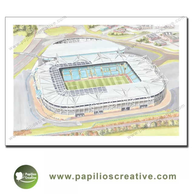 Poster Print of Coventry City FC - Coventry Building Society Arena A4